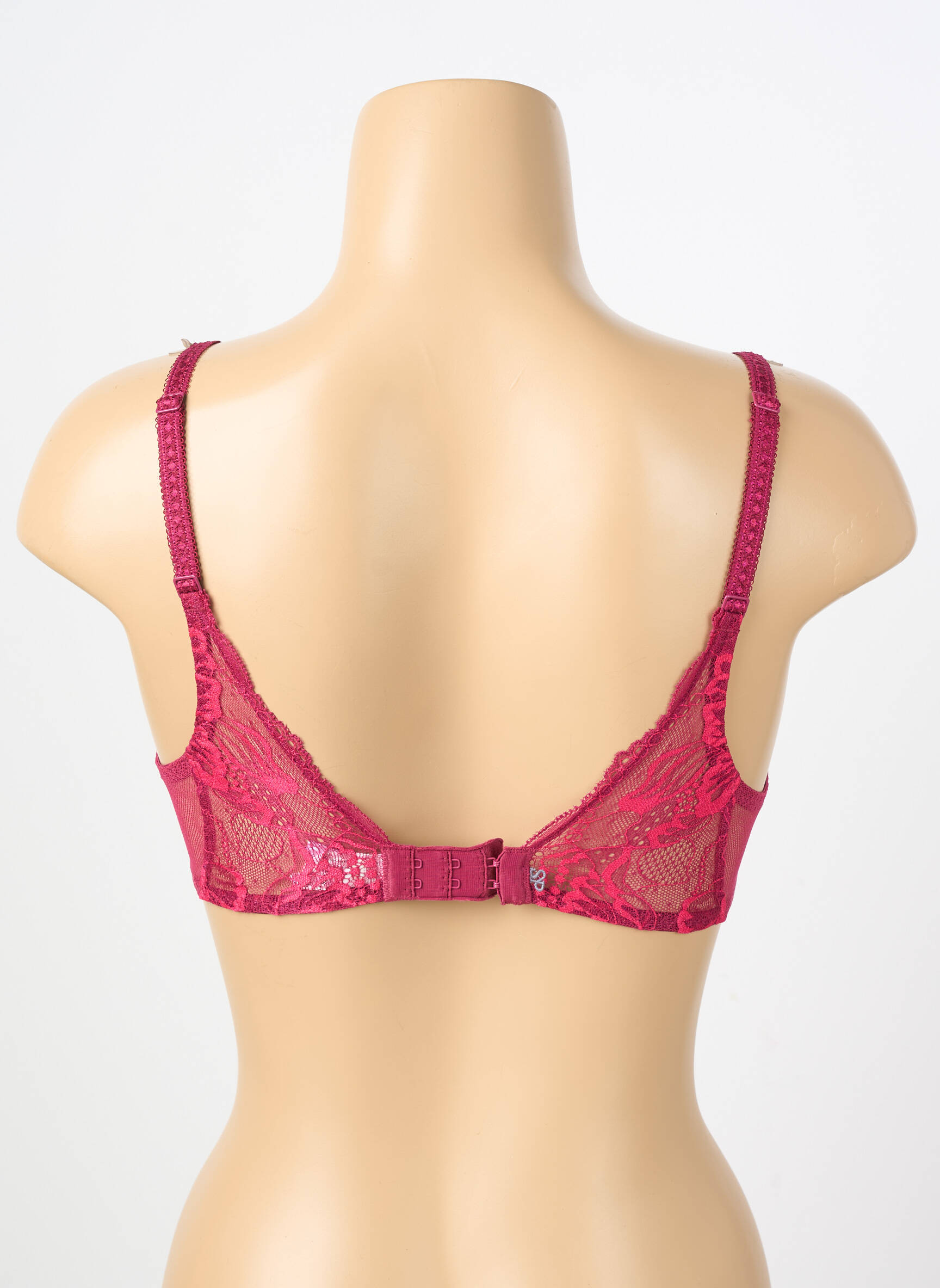 Sutien efect material satinat sutien balconet cu decolteu înalt violet SIMONE PERELE femeie