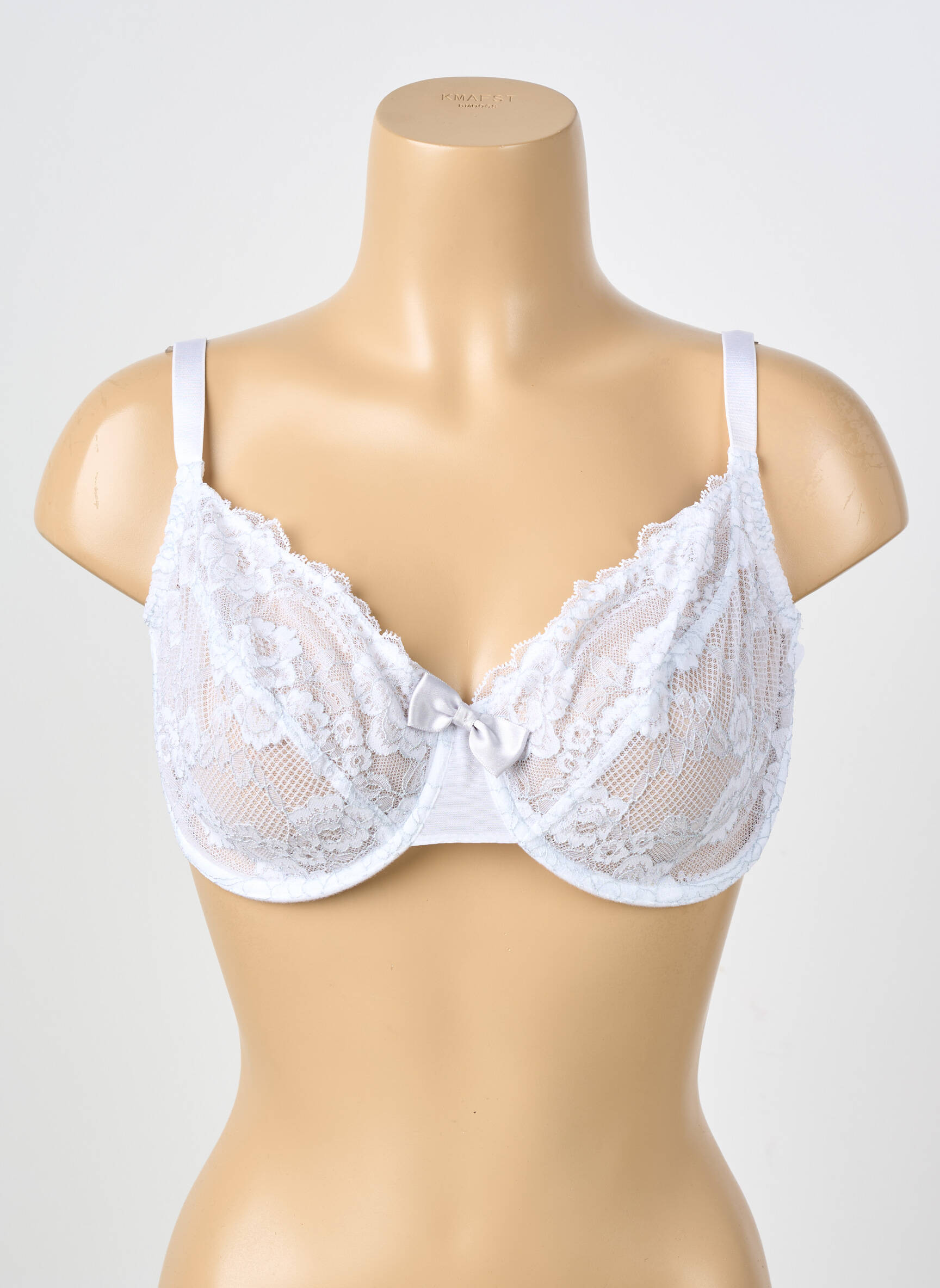 Sutien efect material satinat alb PASSIONATA femeie
