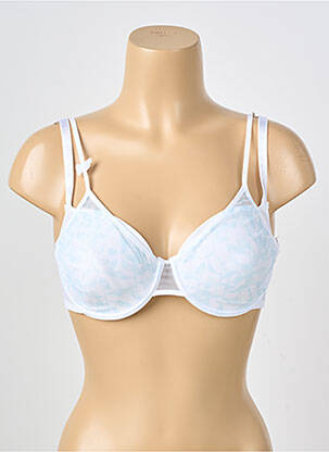Sutien efect material satinat top sutien modelat alb PASSIONATA femeie