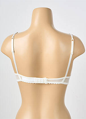 Sutien efect material satinat top sutien push-up alb PASSIONATA femeie