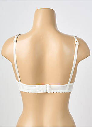 Sutien efect material satinat top sutien push-up alb PASSIONATA femeie