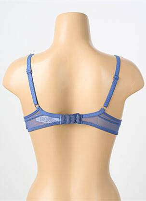 Sutien efect material satinat top sutien push-up albastru PASSIONATA femeie