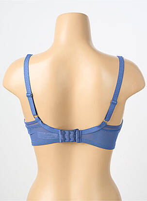 Sutien efect material satinat top sutien push-up albastru PASSIONATA femeie
