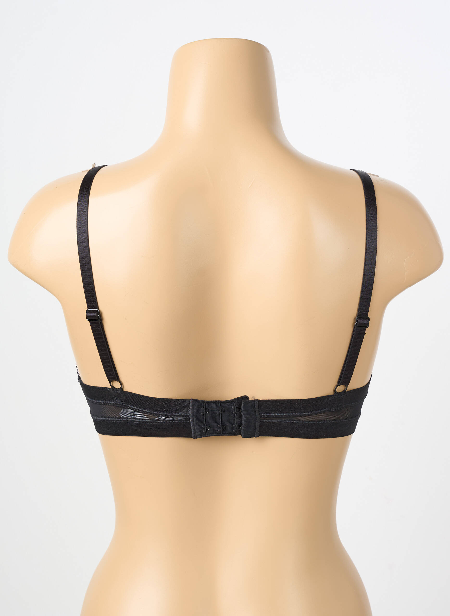 Sutien efect material satinat top sutien push-up negru PASSIONATA femeie