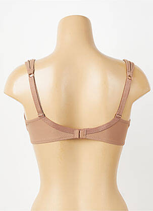 Sutien efect material satinat top sutien modelat maro IMPLICITE femeie