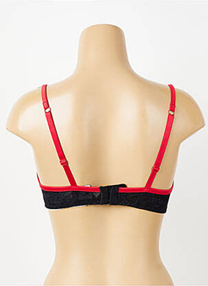 Sutien efect material satinat top sutien push-up negru PASSIONATA femeie