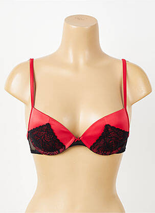 Sutien efect material satinat top sutien push-up negru PASSIONATA femeie