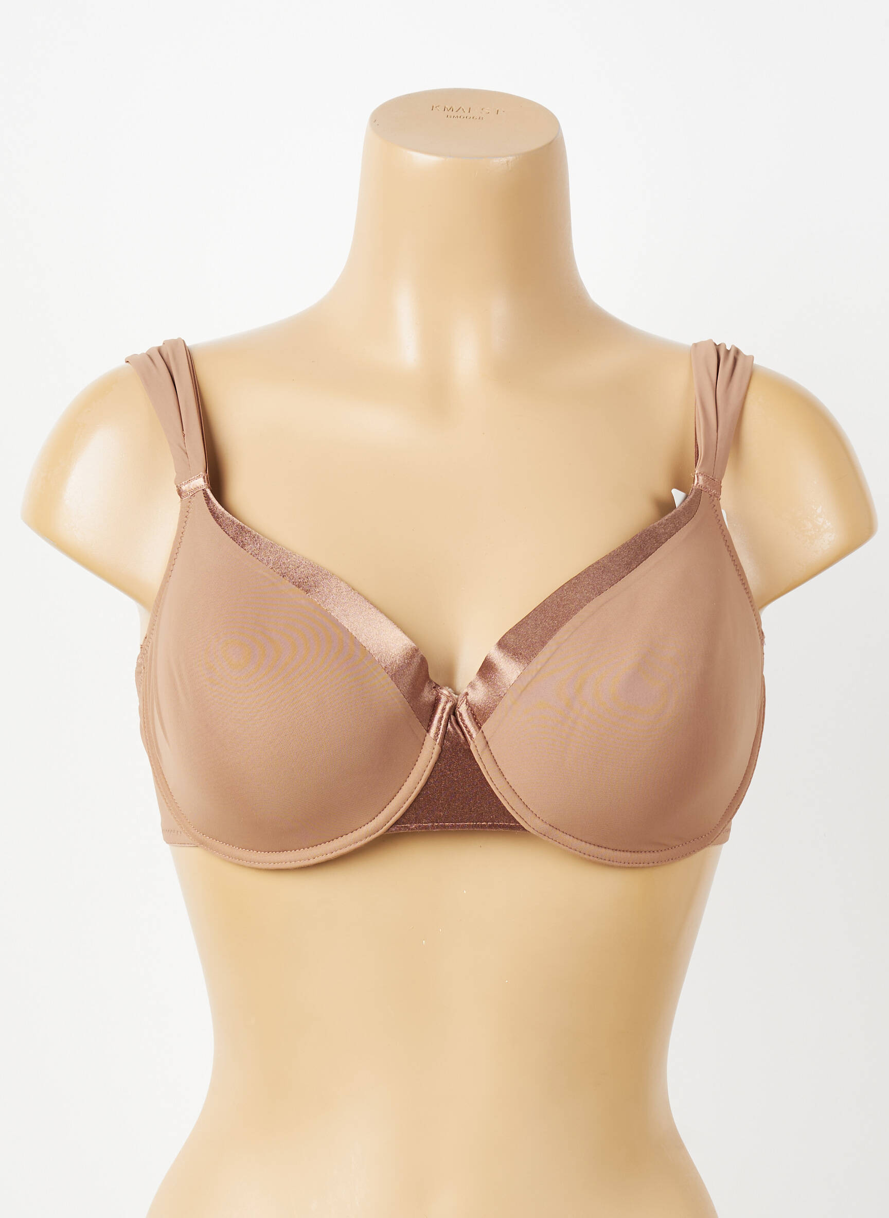 Sutien efect material satinat top sutien modelat maro IMPLICITE femeie