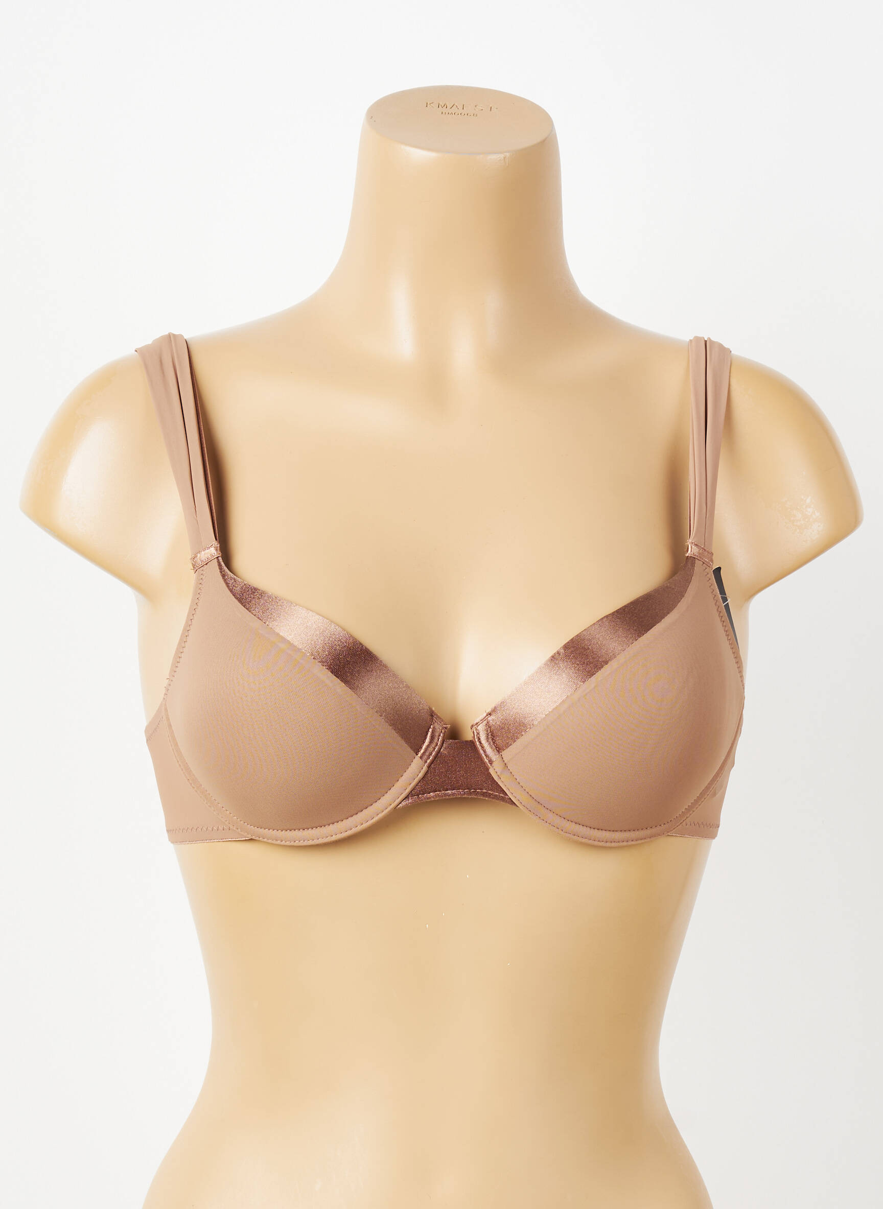 Sutien efect material satinat top sutien modelat maro IMPLICITE femeie