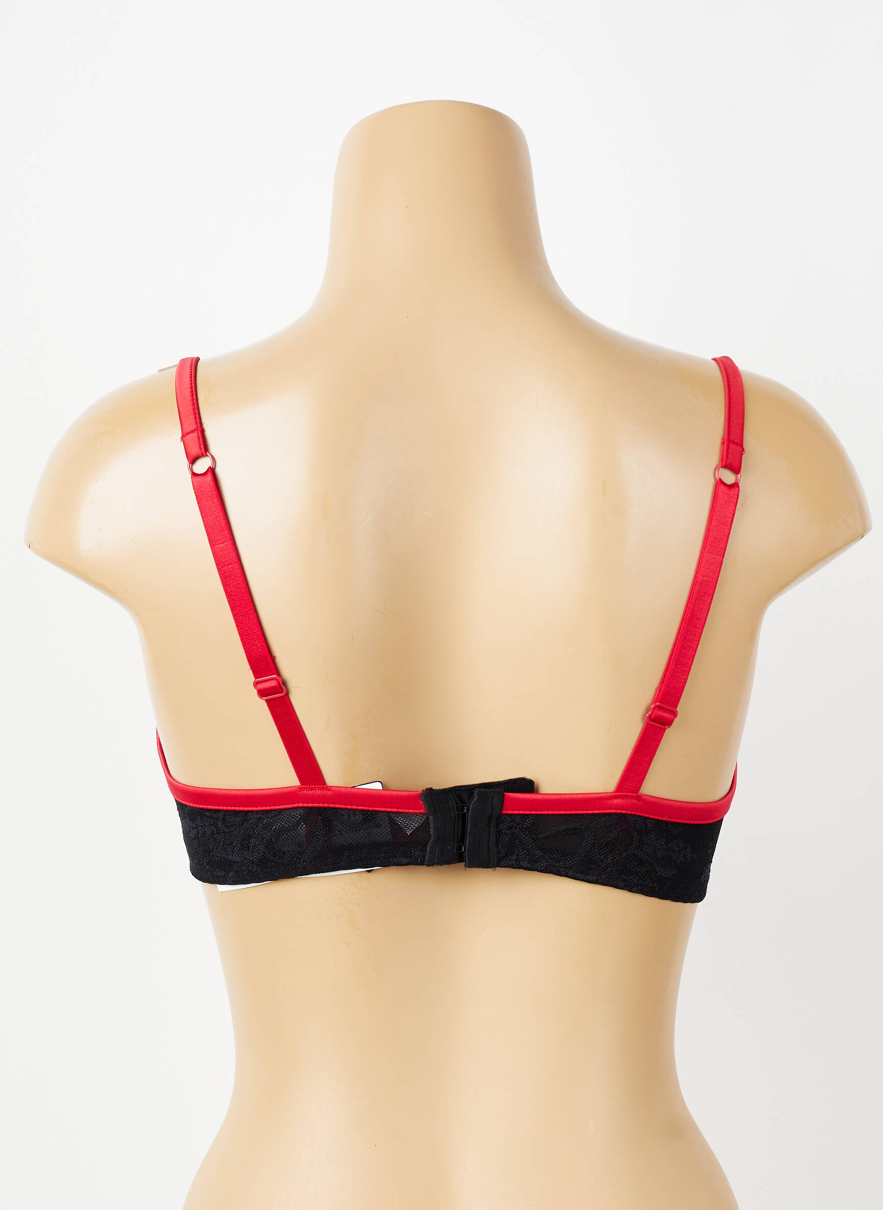 Sutien efect material satinat top sutien push-up negru PASSIONATA femeie