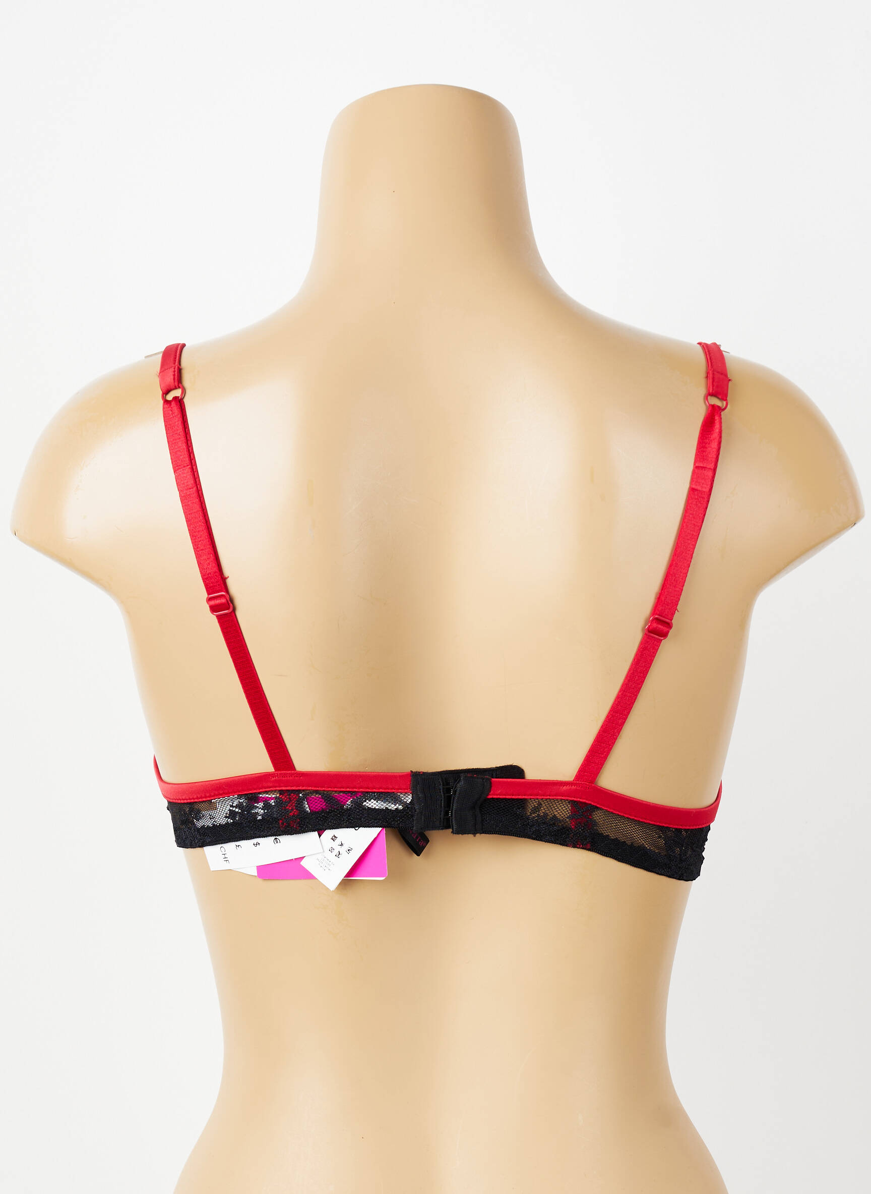 Sutien efect material satinat top sutien push-up negru PASSIONATA femeie