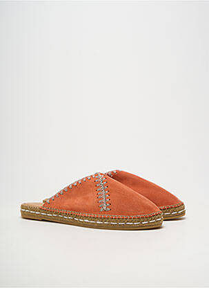 Espadrile vârf rotund toc plat până la 3 cm portocalie SUYUTE femeie