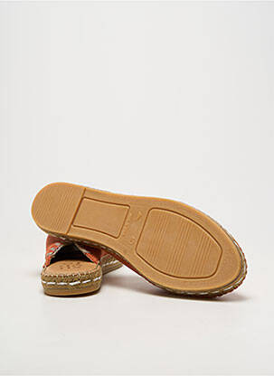 Espadrile vârf rotund toc plat până la 3 cm portocalie SUYUTE femeie