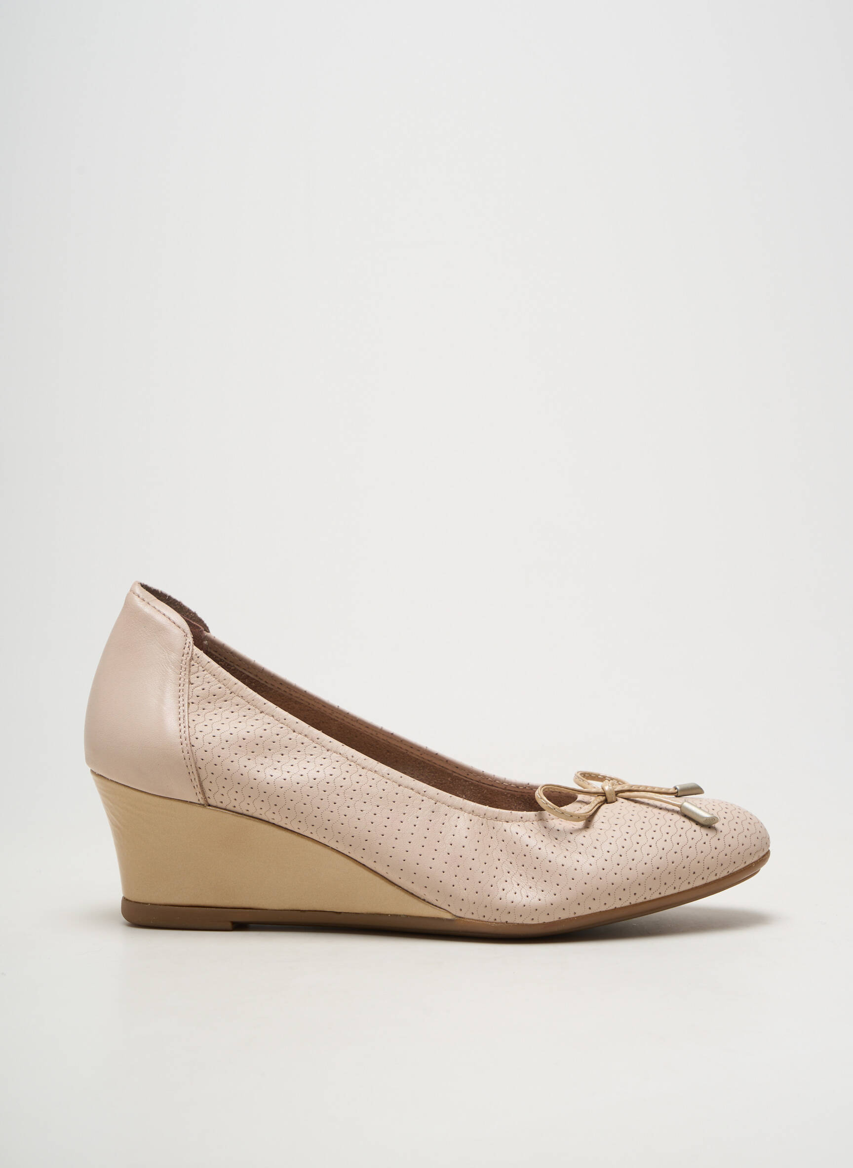 Pantofi cu toc material neted toc de 4 la 6 cm bej SABRINAS femeie