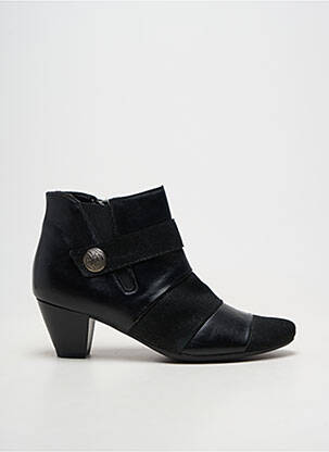Botine/ghete material neted toc de 4 la 6 cm negru ARIMA femeie