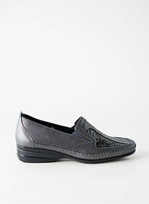 Mocasini material neted toc plat până la 3 cm negru ARIMA femeie