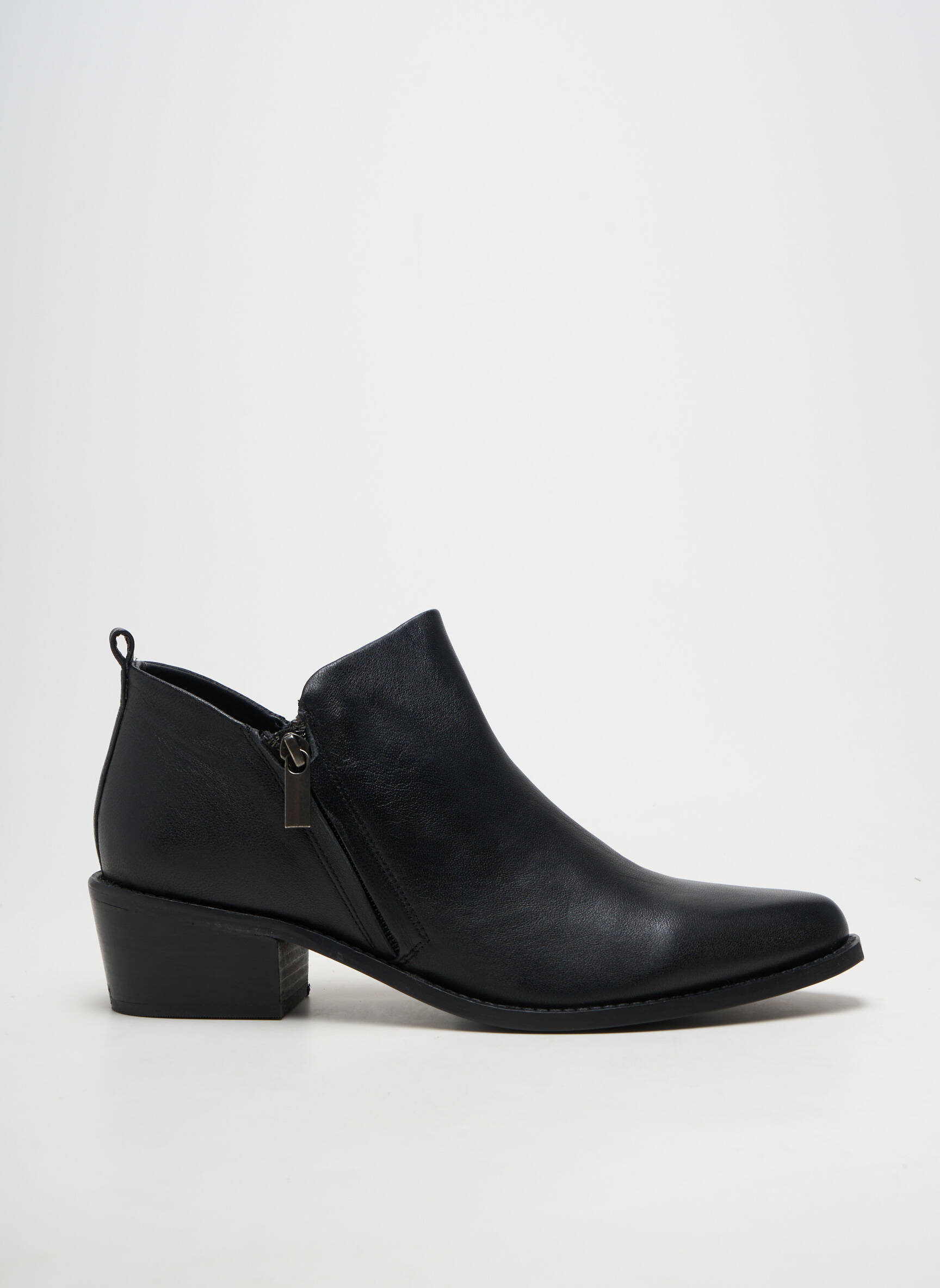 Botine/ghete material neted toc de 4 la 6 cm negru REBELLES femeie