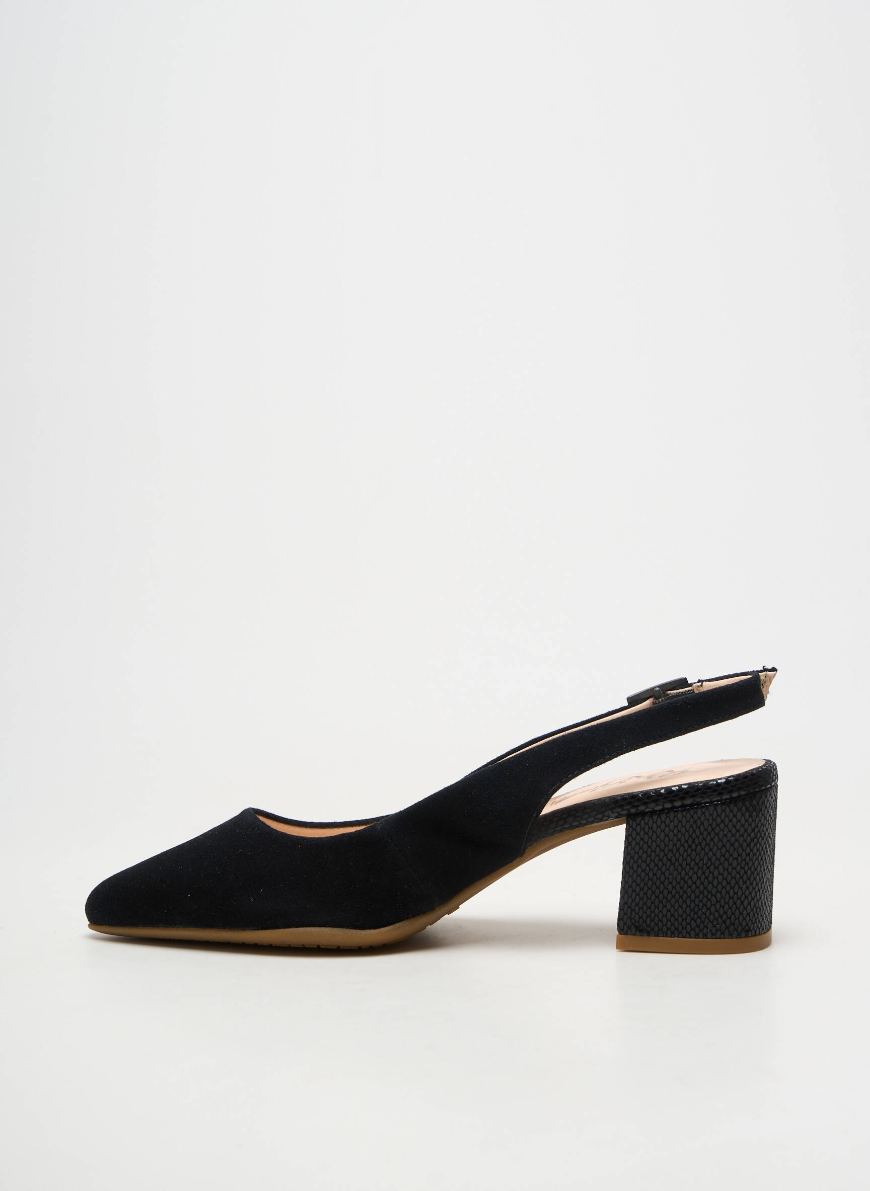Pantofi cu toc închidere cu buclă(e) toc de 4 la 6 cm negru REBELLES femeie