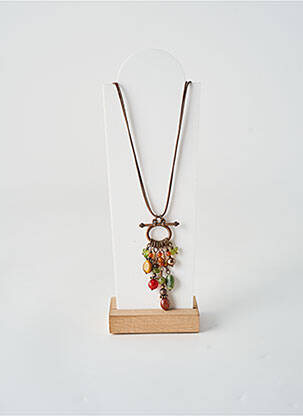 Colier ornament piatră maro TATA GISELE femeie