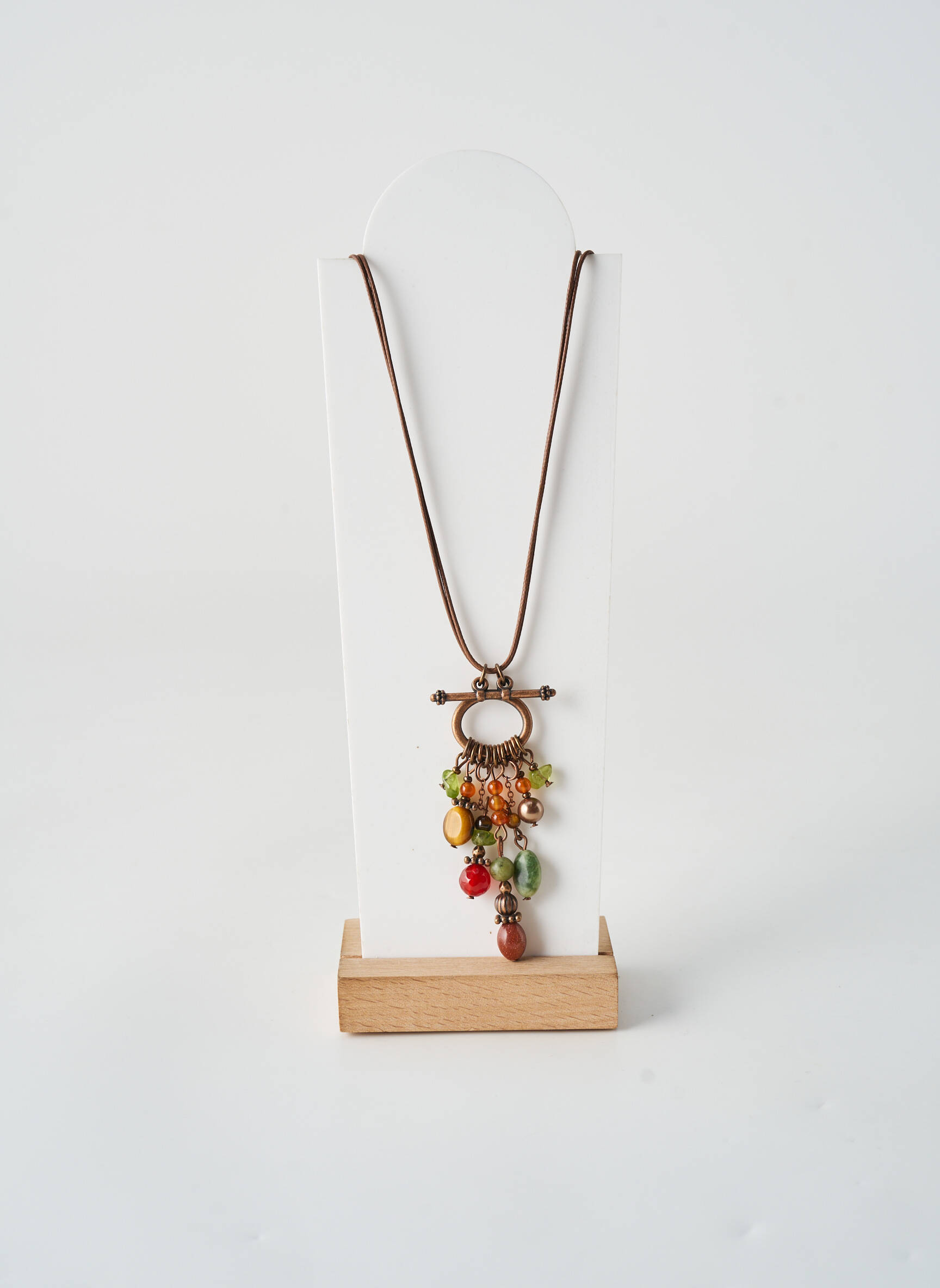 Colier ornament piatră maro TATA GISELE femeie