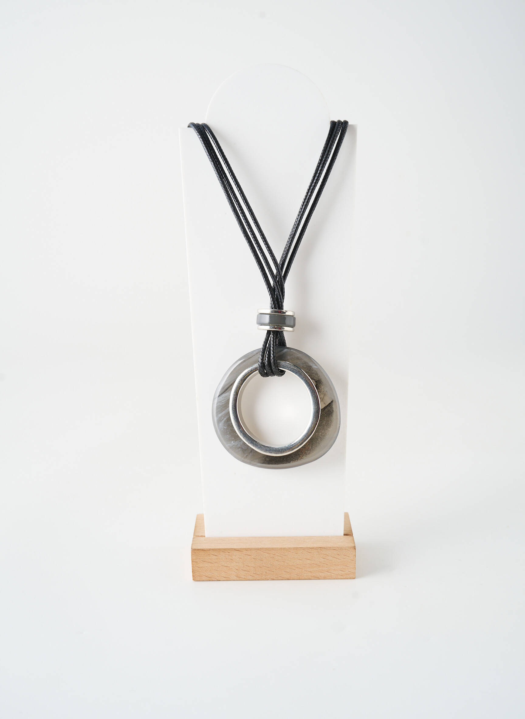 Colier materiale metalice negru TATA GISELE femeie