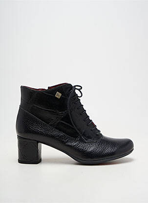 Botine/ghete material neted toc de 7 la 9 cm negru JOSE SAENZ femeie