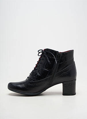 Botine/ghete material neted toc de 7 la 9 cm negru JOSE SAENZ femeie