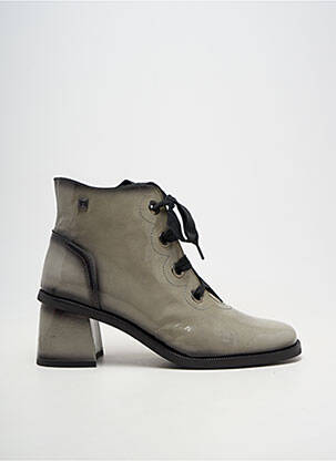 Botine/ghete vârf rotund toc de 4 la 6 cm gri JOSE SAENZ femeie