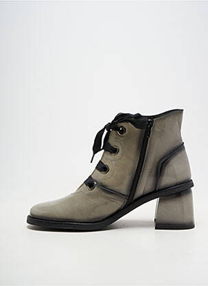 Botine/ghete vârf rotund toc de 4 la 6 cm gri JOSE SAENZ femeie