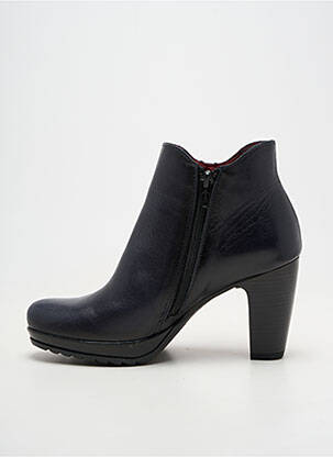 Botine/ghete material neted toc de 7 la 9 cm albastru JOSE SAENZ femeie