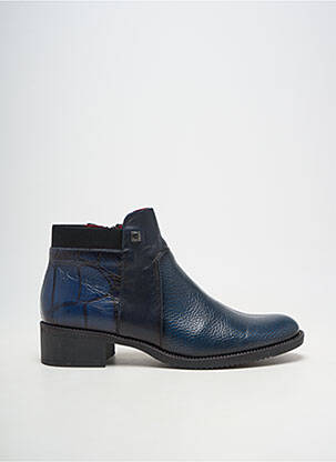 Botine/ghete material neted toc de 4 la 6 cm albastru JOSE SAENZ femeie