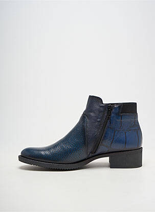Botine/ghete material neted toc de 4 la 6 cm albastru JOSE SAENZ femeie