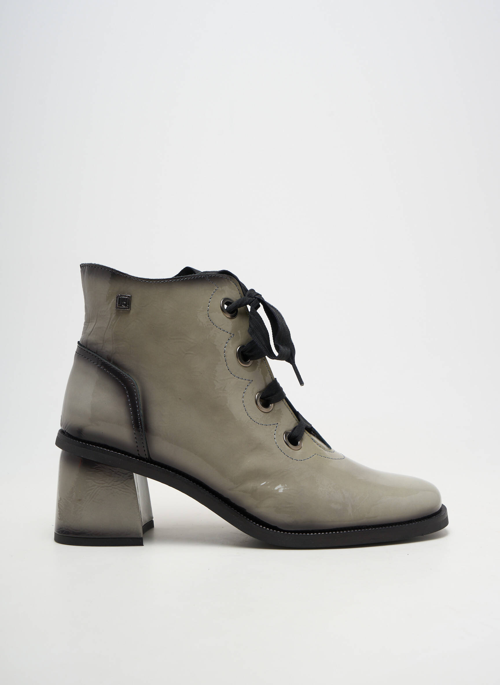 Botine/ghete vârf rotund toc de 4 la 6 cm gri JOSE SAENZ femeie