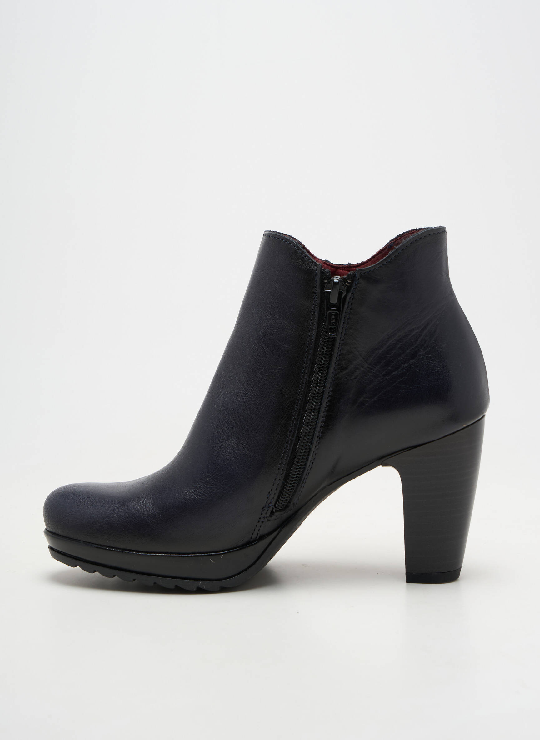 Botine/ghete material neted toc de 7 la 9 cm albastru JOSE SAENZ femeie