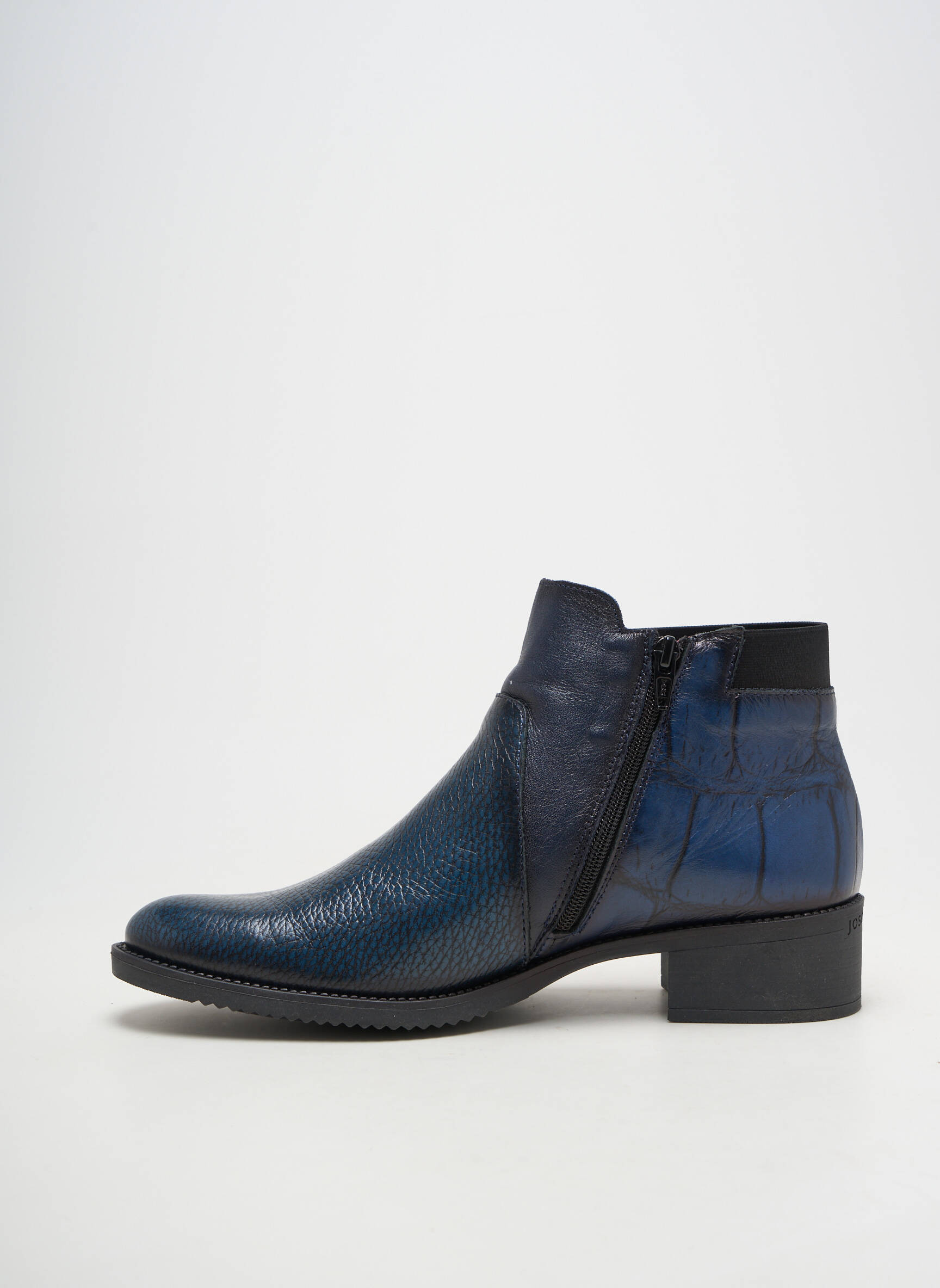 Botine/ghete material neted toc de 4 la 6 cm albastru JOSE SAENZ femeie