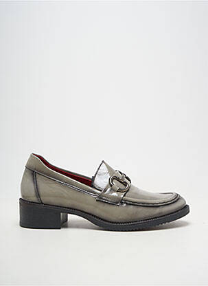 Mocasini material neted toc de 4 la 6 cm gri JOSE SAENZ femeie