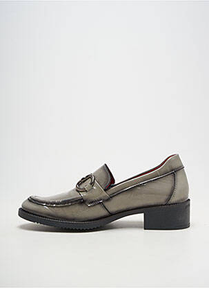 Mocasini material neted toc de 4 la 6 cm gri JOSE SAENZ femeie