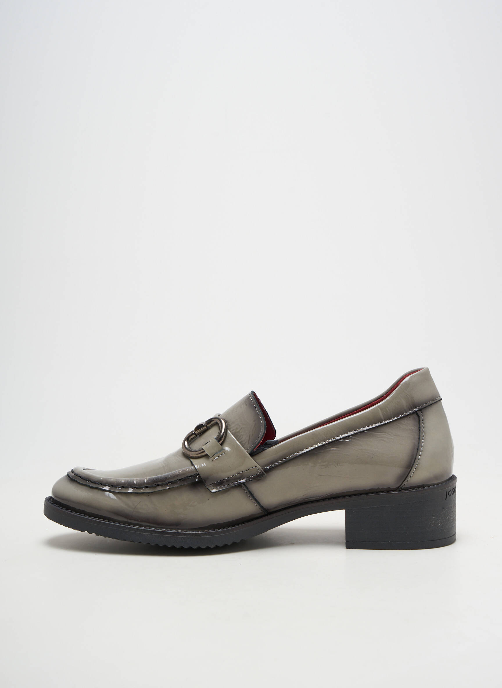Mocasini material neted toc de 4 la 6 cm gri JOSE SAENZ femeie