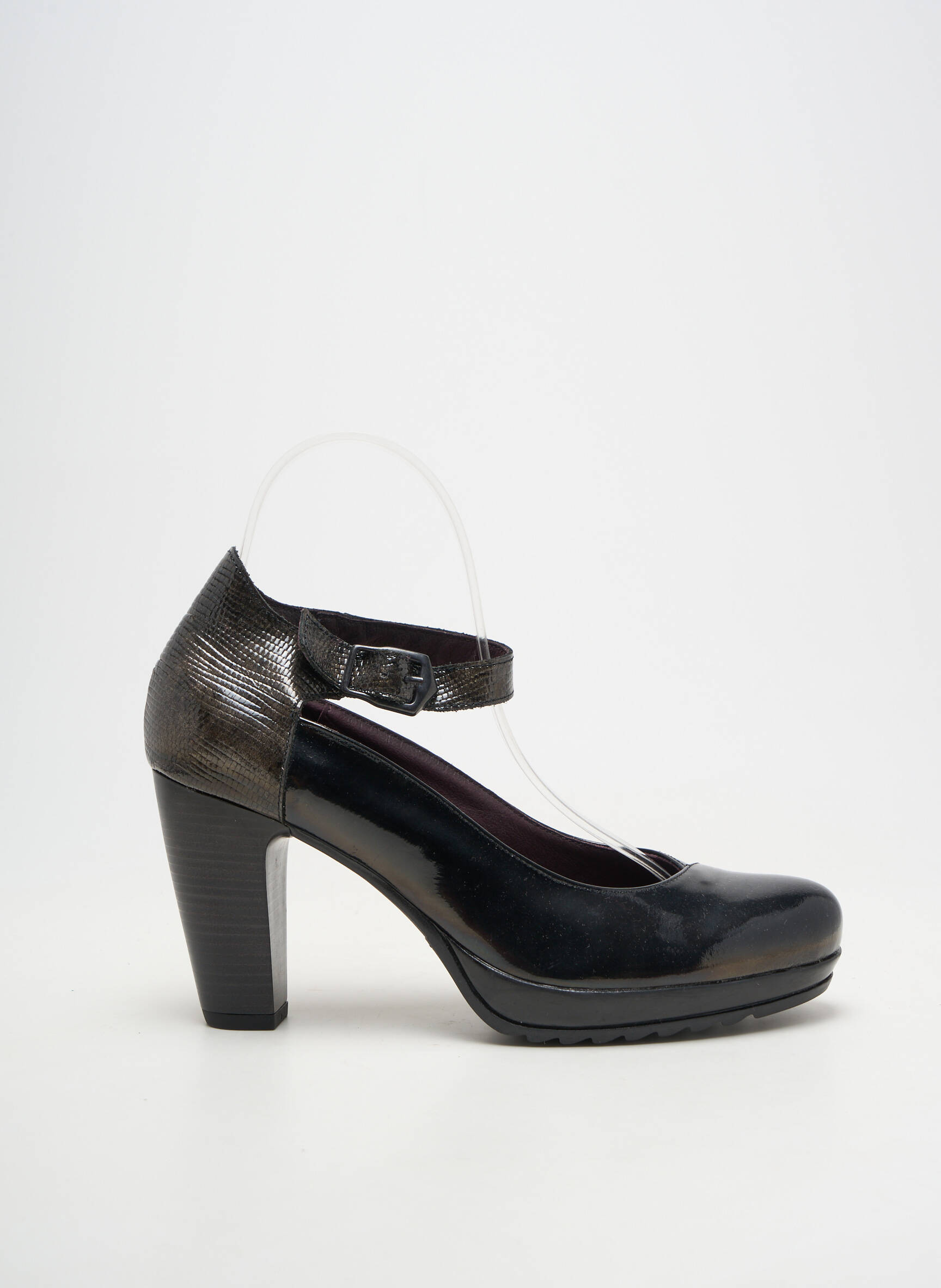 Pantofi cu toc închidere cu buclă(e) toc de 7 la 9 cm negru JOSE SAENZ femeie