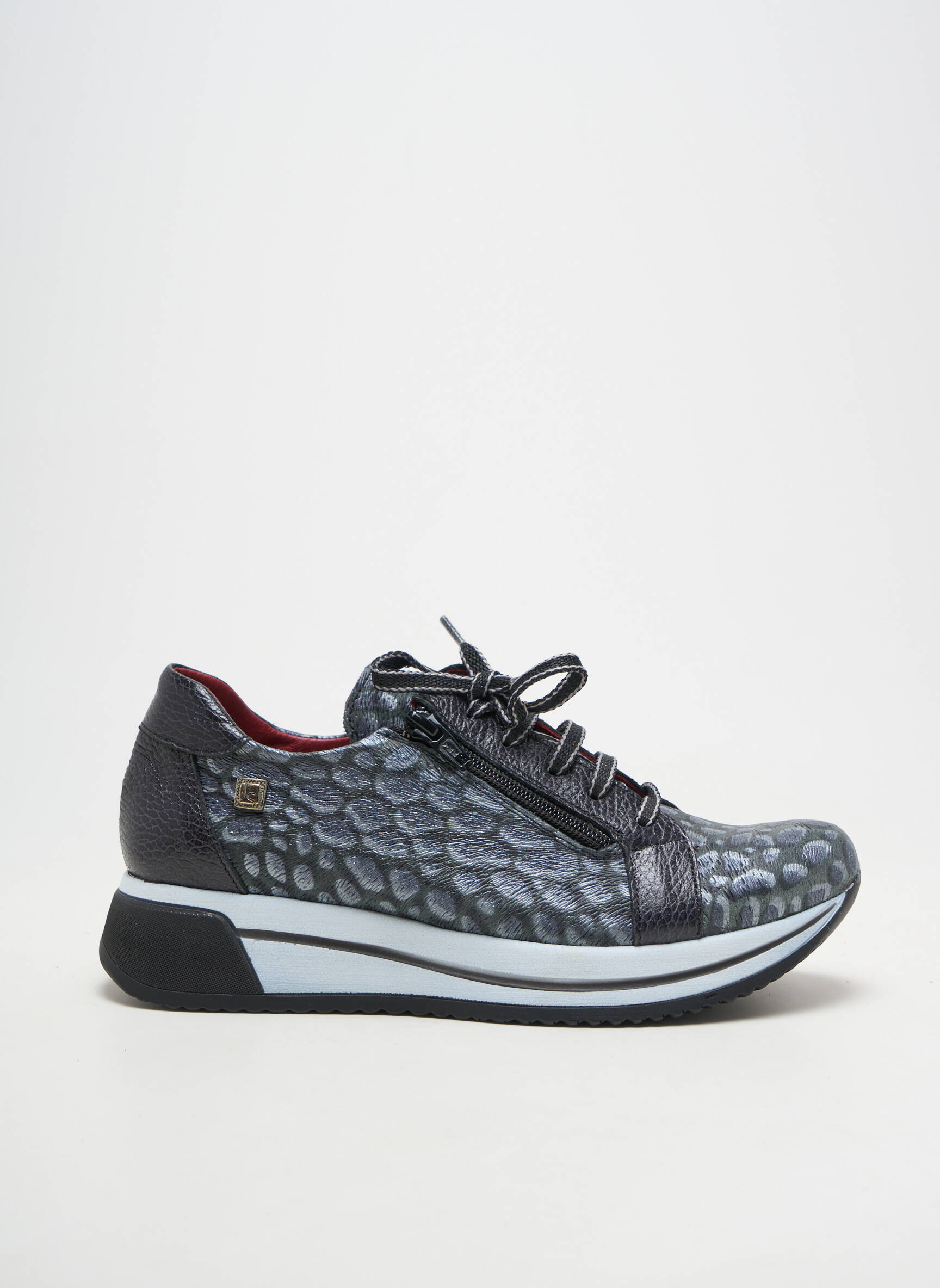 Adidași material neted toc plat până la 3 cm negru JOSE SAENZ femeie