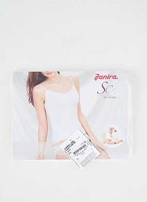 Jupon/fond de rochie țesătură satinată alb JANIRA femeie