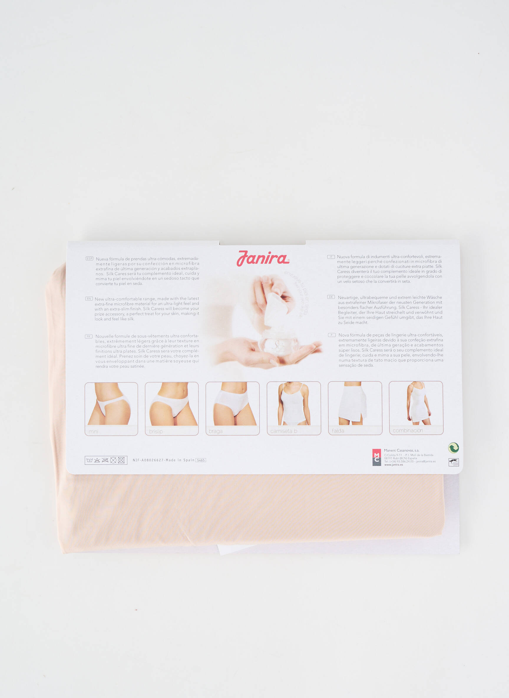 Jupon/fond de rochie țesătură satinată culoare piersică JANIRA femeie