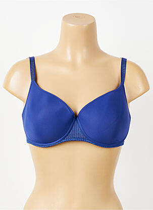 Sutien efect material satinat top sutien modelat albastru PASSIONATA femeie