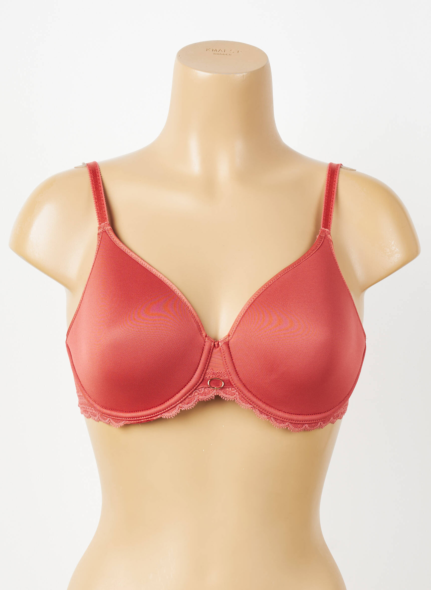 Sutien efect material satinat top sutien modelat portocalie CHANTELLE femeie