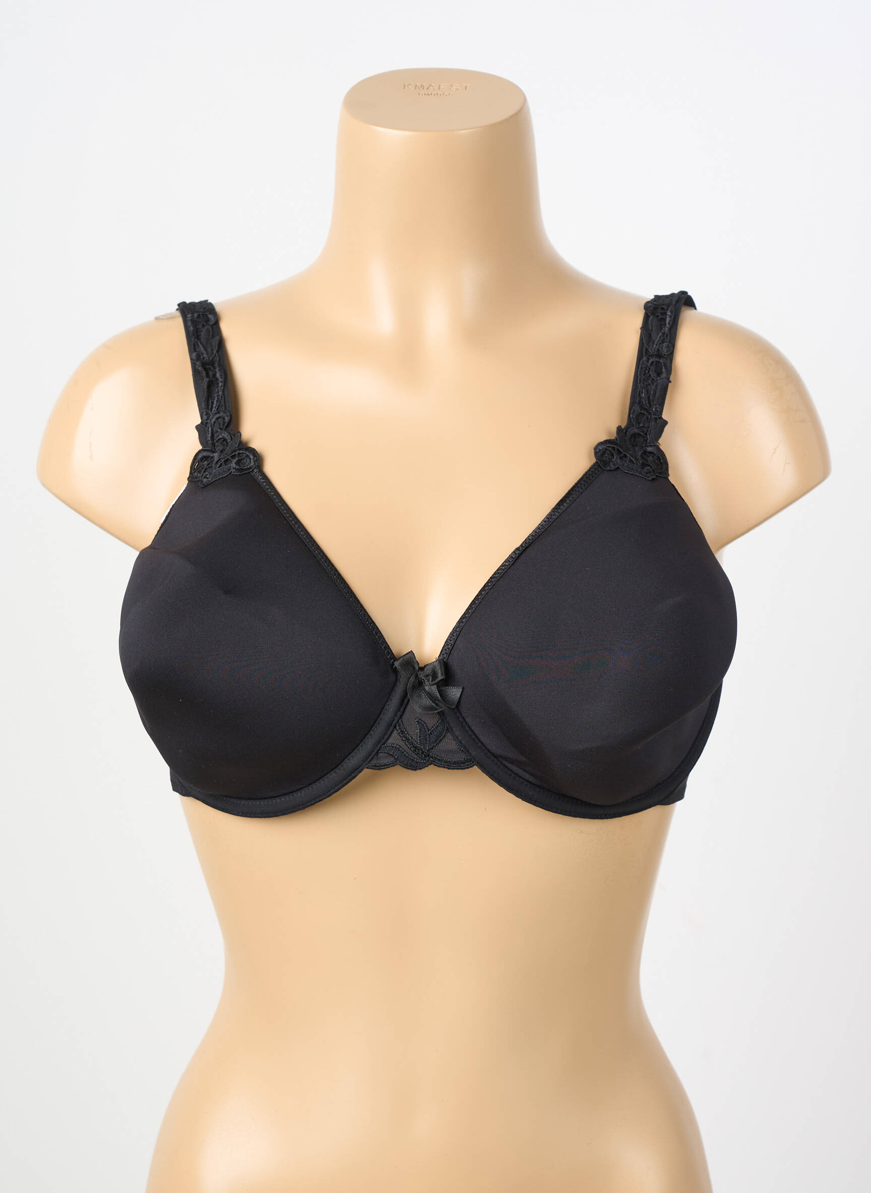 Sutien efect material satinat top sutien modelat negru SIMONE PERELE femeie