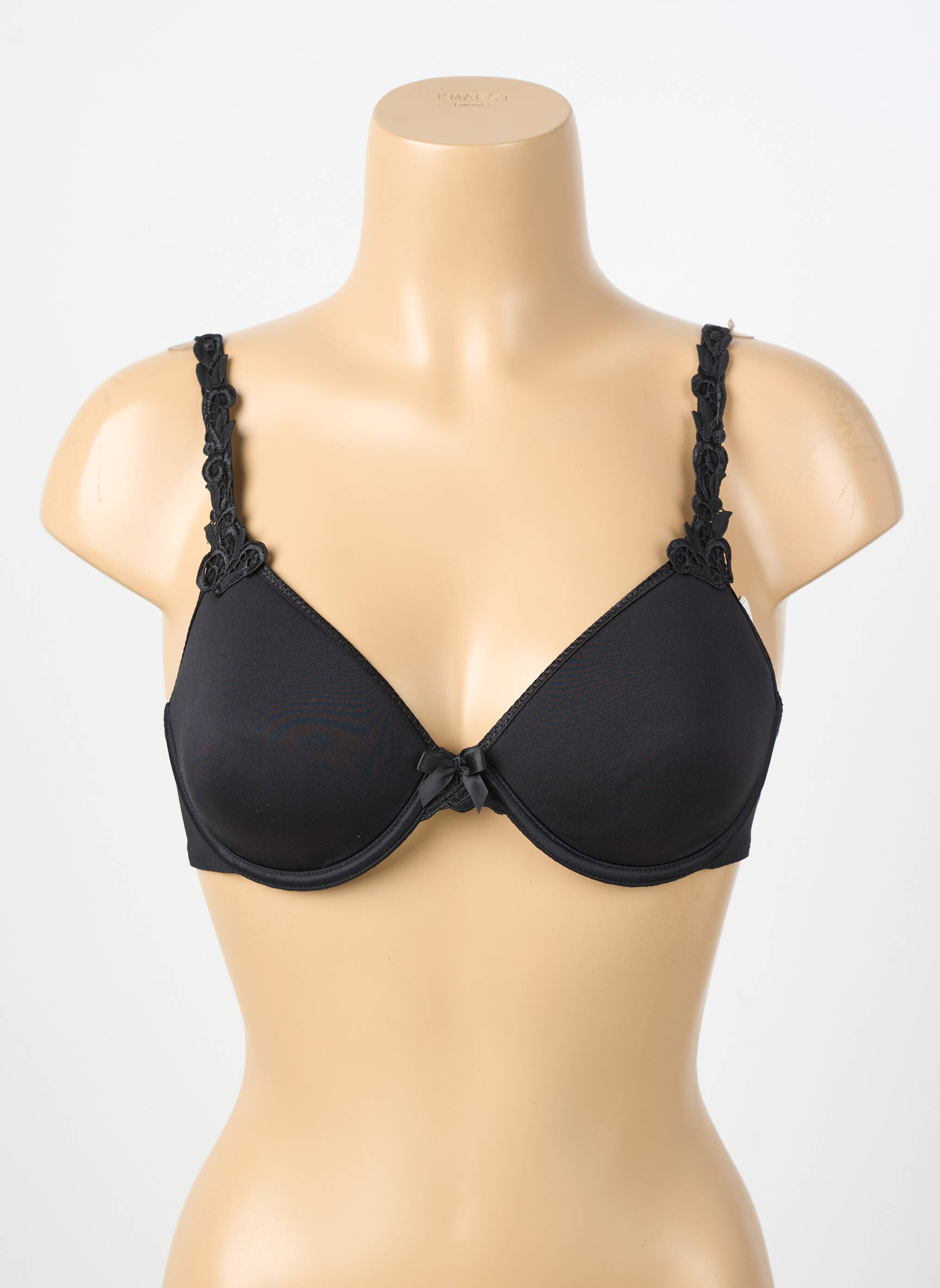 Sutien efect material satinat top sutien modelat negru SIMONE PERELE femeie