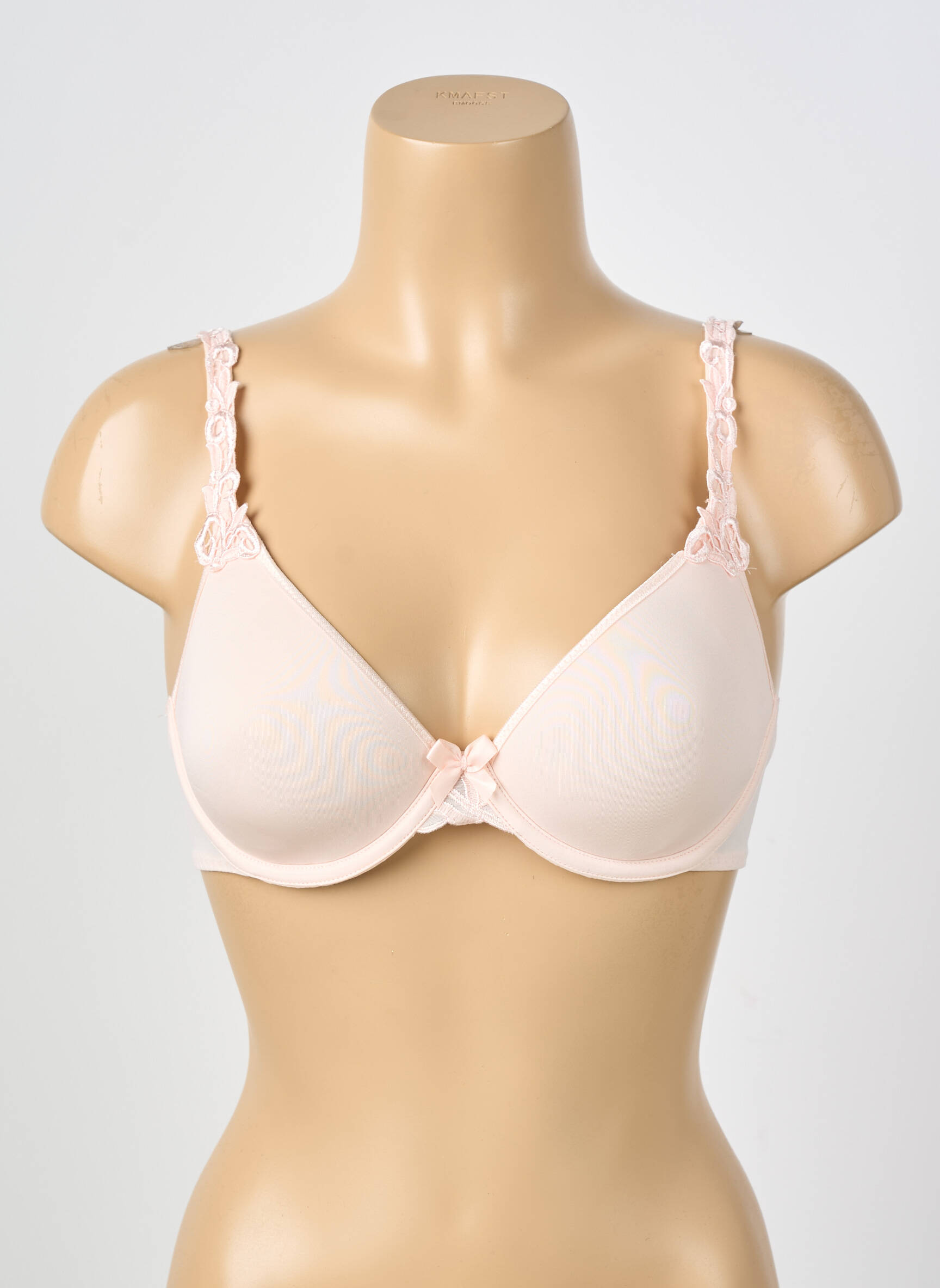 Sutien efect material satinat top sutien modelat roz SIMONE PERELE femeie