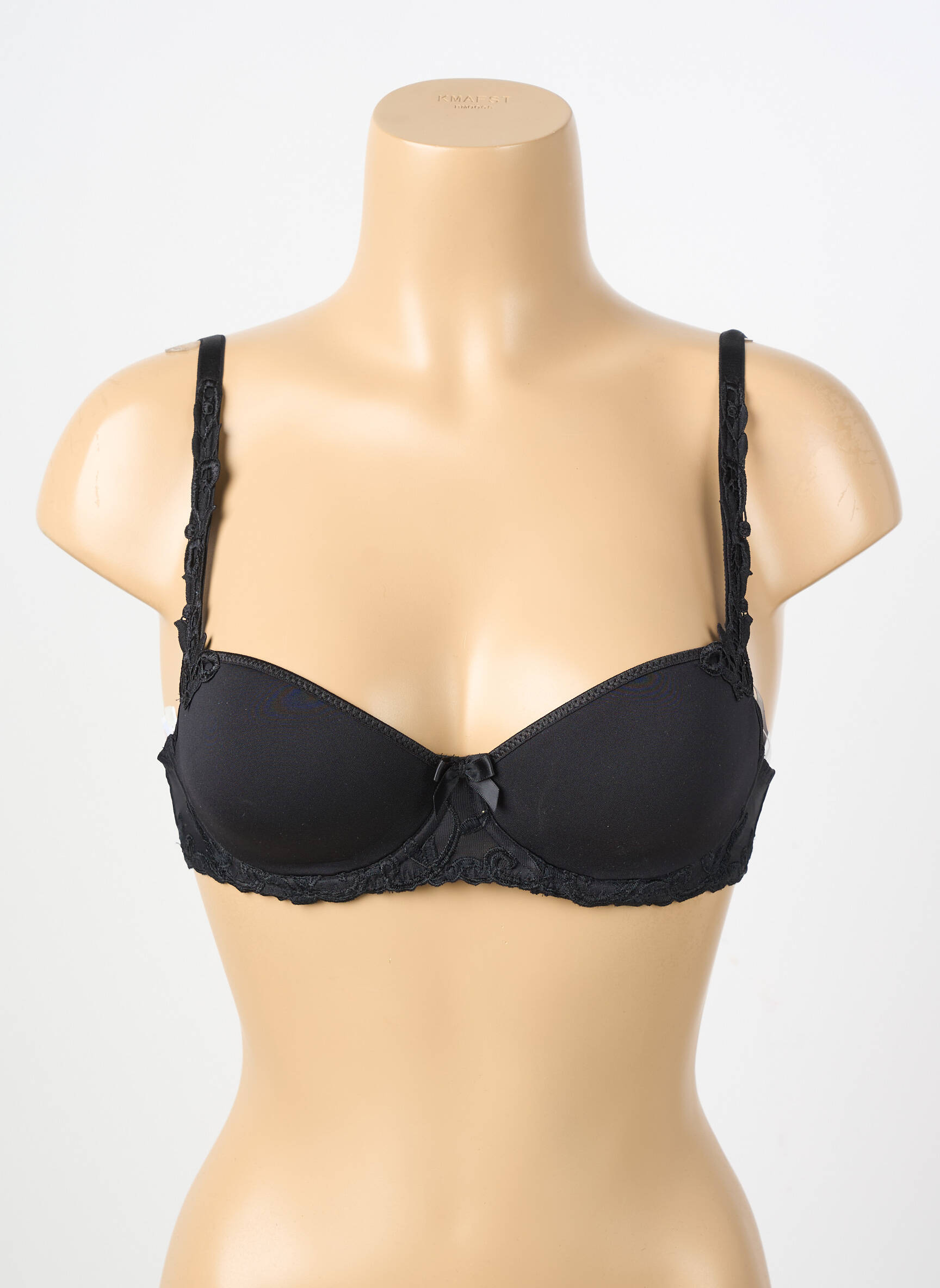 Sutien efect material satinat top sutien modelat negru SIMONE PERELE femeie