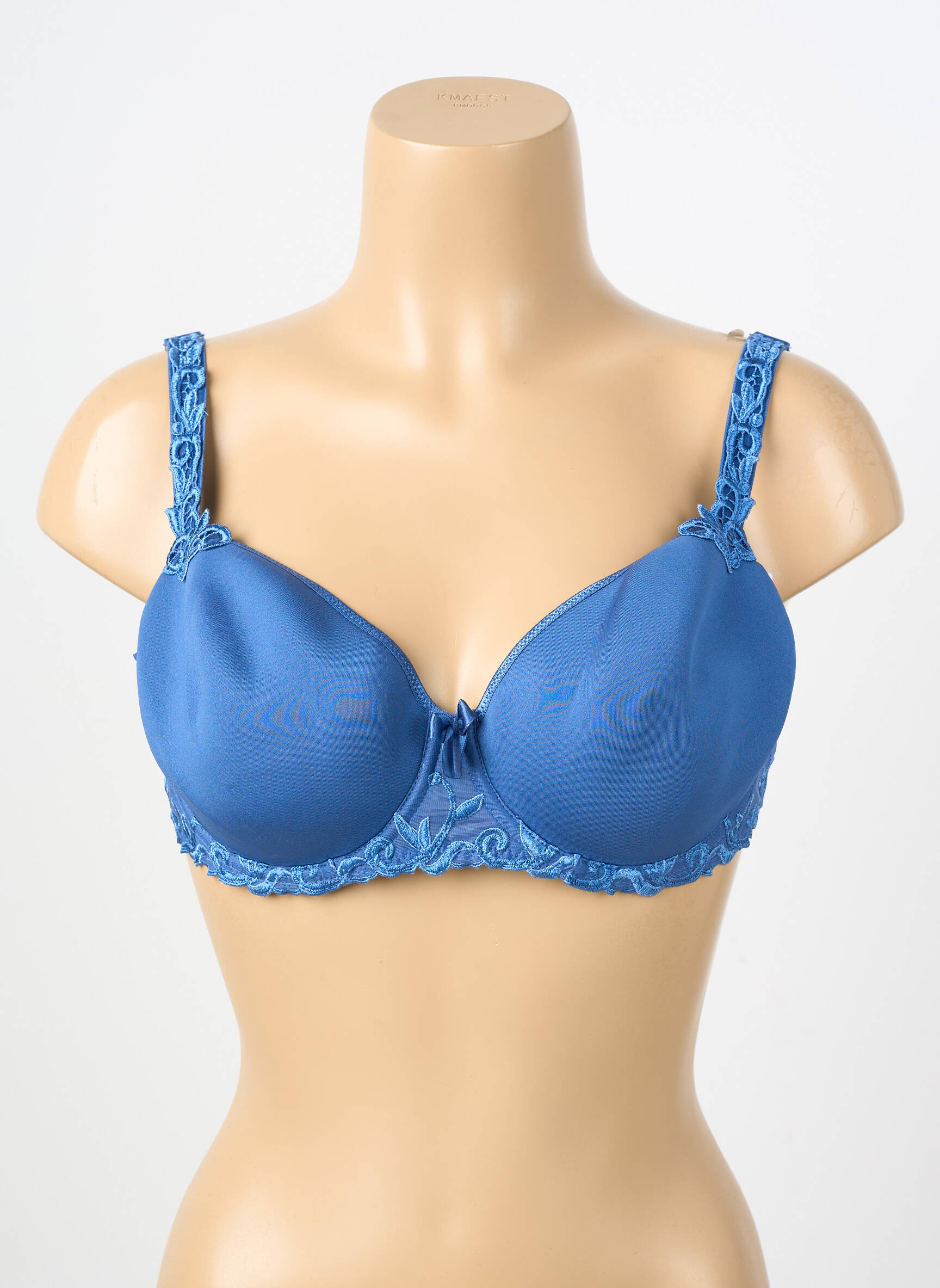 Sutien efect material satinat top sutien modelat albastru SIMONE PERELE femeie