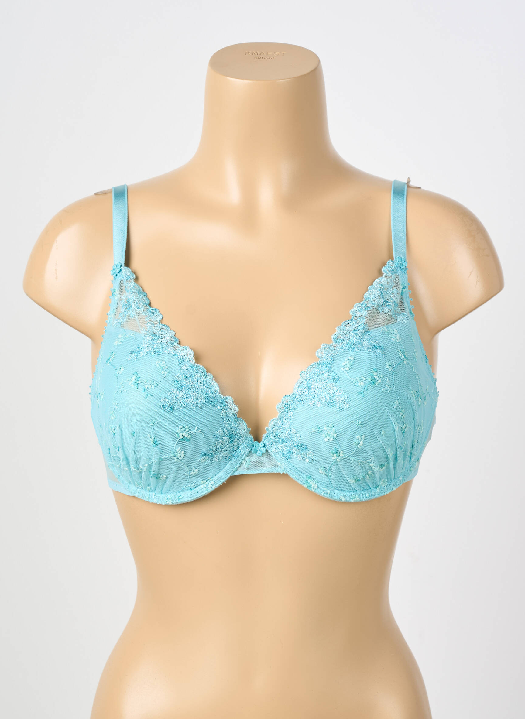 Sutien broderie top sutien modelat albastru PASSIONATA femeie